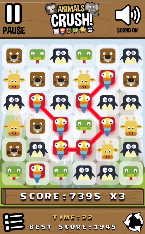 Animals Crush gameplay
