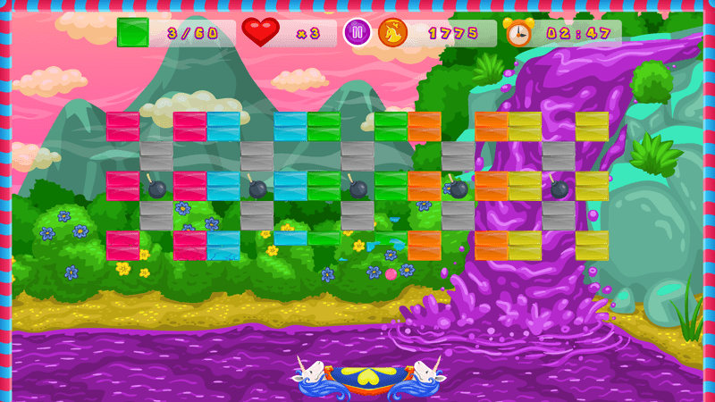 Brick Breaker Unicorn gameplay