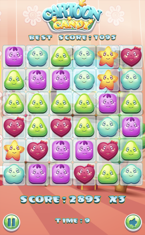 Cartoon Candy gameplay