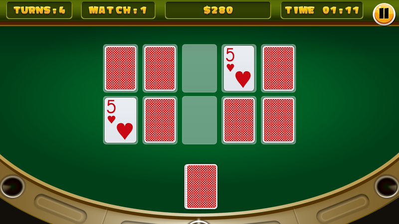 Casino Cards Memory gameplay