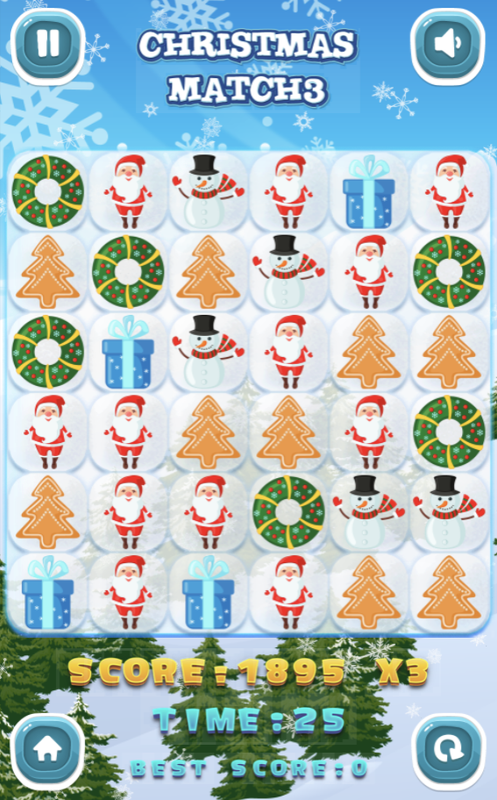 Christmas Match gameplay