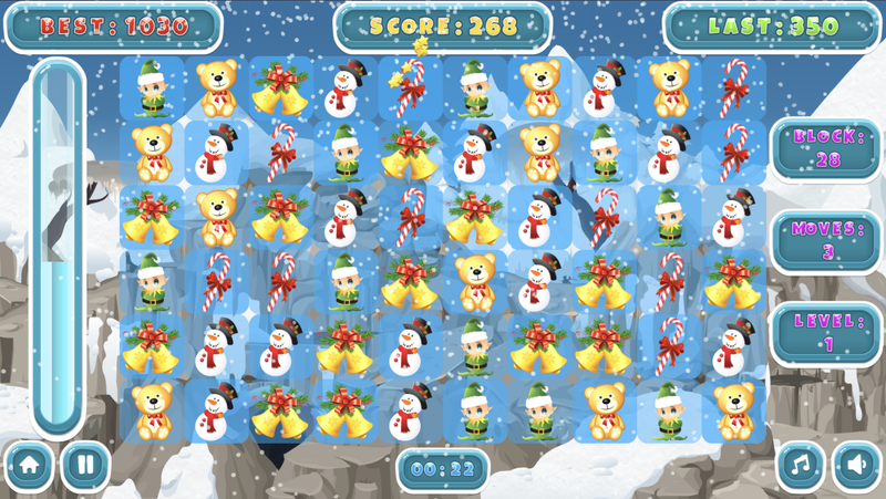 Christmas Match 3 gameplay