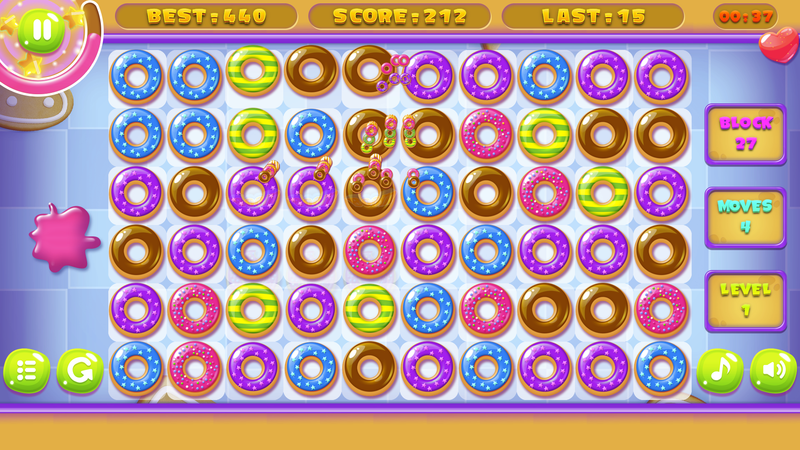 Donut Crash Saga gameplay