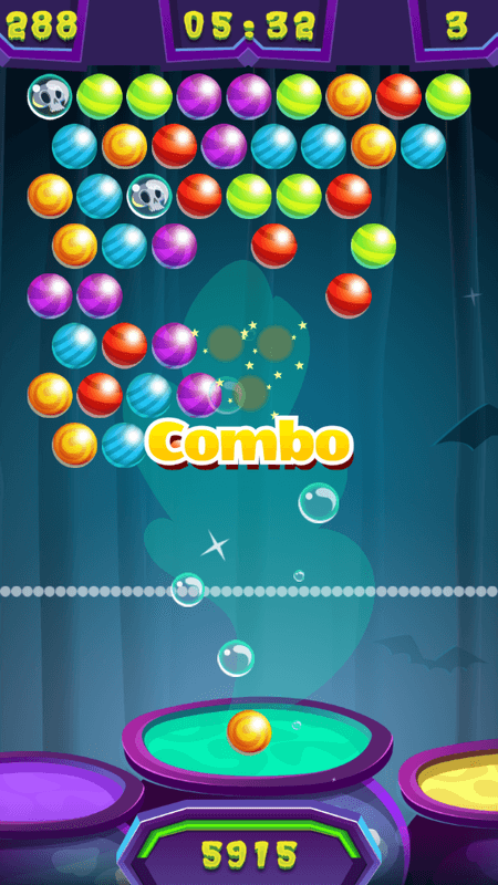 Halloween Bubble Shooter gameplay