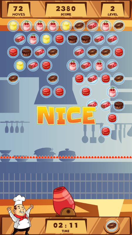 Happy Chef Bubble Shooter gameplay