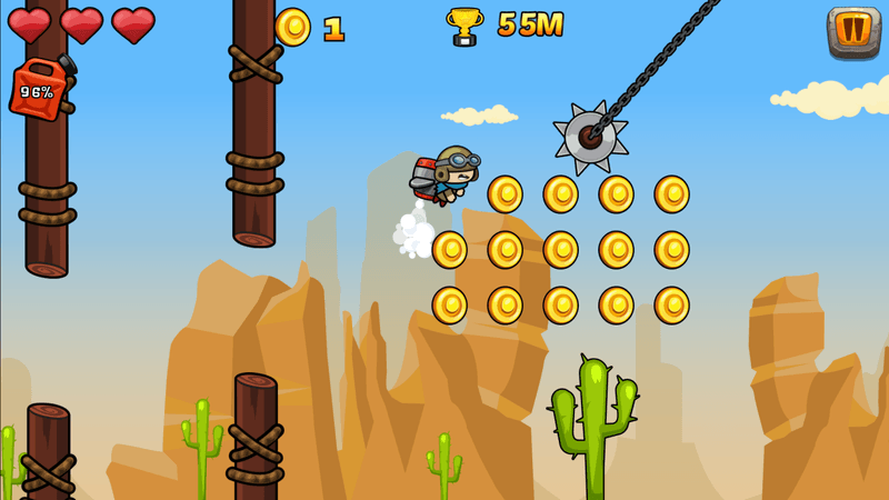 Jetpack Heroes gameplay